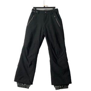 Turbine Ski / Snowboard Pants Girls Size Large Black Zips Pockets